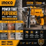 INGCO Impact drill - ID6808 - Image 3