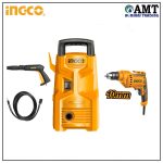 INGCO Bundle 01 - High Pressure Washer + Electric Drill