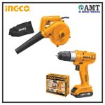 INGCO Bundle 11- Electric Blower/Vacuum + Cordless Drill 12v