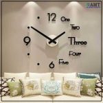 Wooden Wall Clock with 12inches needles