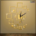 Gold Wooden clock
