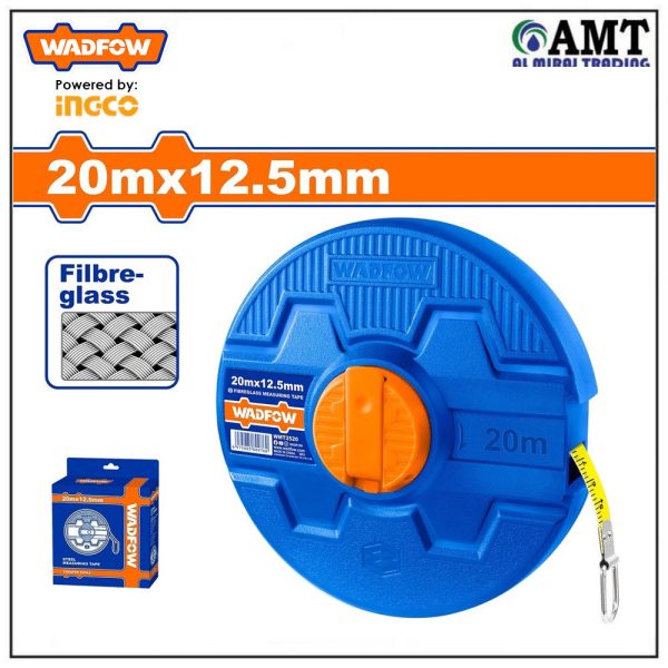 Wadfow Fibreglass measuring tape - WMT2520