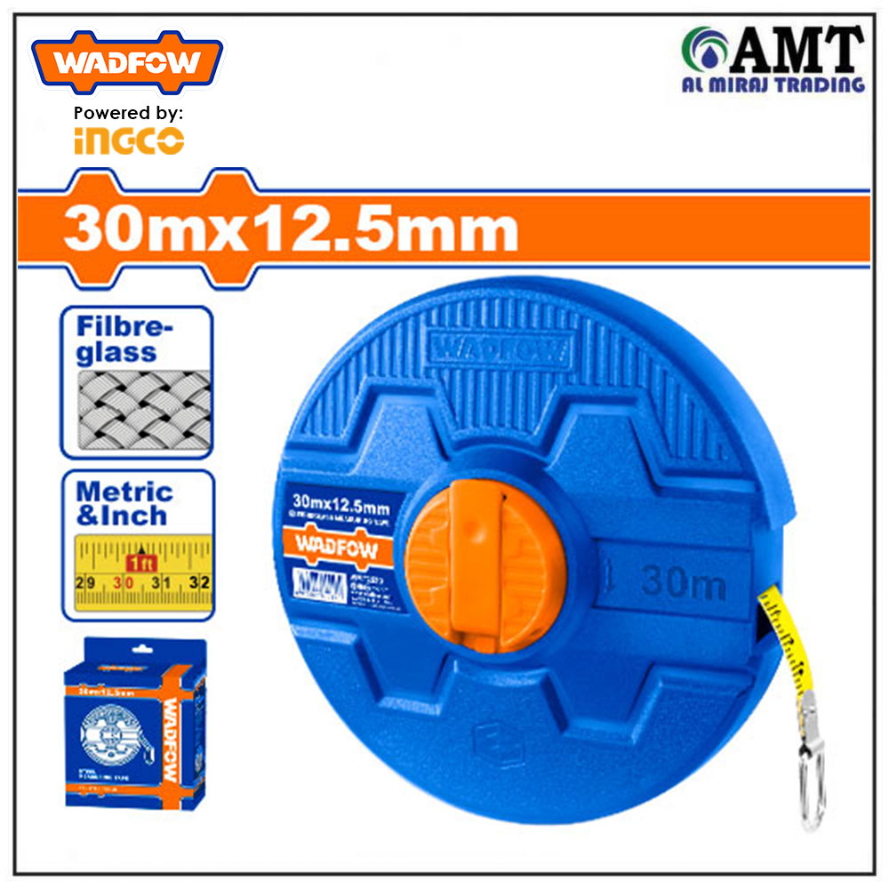 Wadfow Fibreglass measuring tape - WMT2530