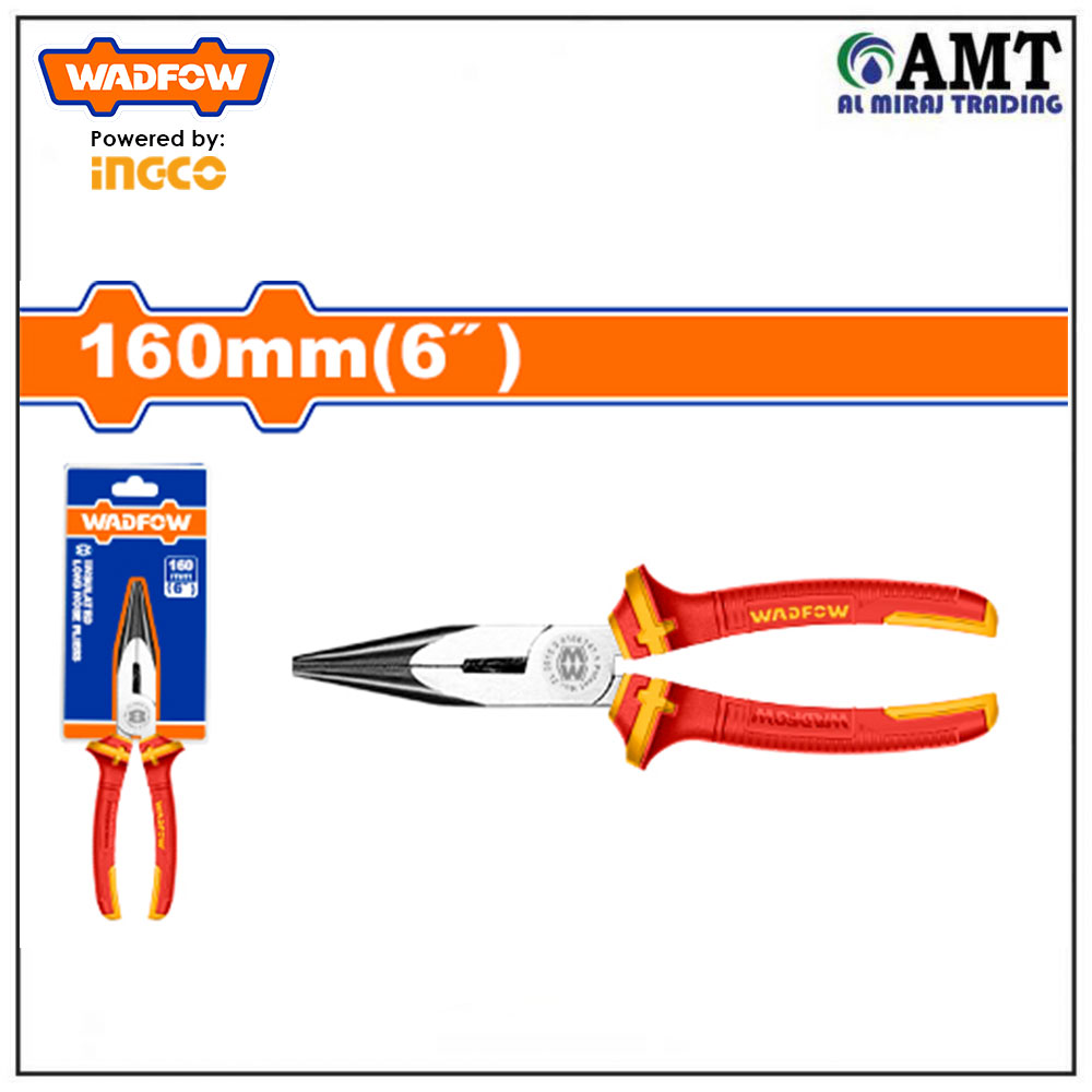 Wadfow Insulated long nose pliers - WPL2936