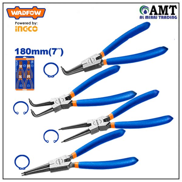 Wadfow 4 Pcs circlip pliers set - WPS2604