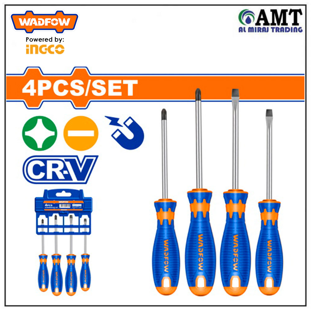 Wadfow 4 Pcs screwdriver set - WSS1204