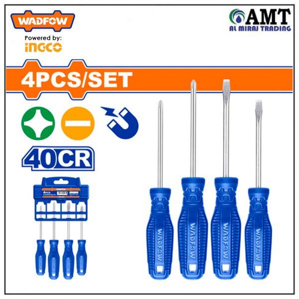 Wadfow 4 Pcs screwdriver set - WSS2204