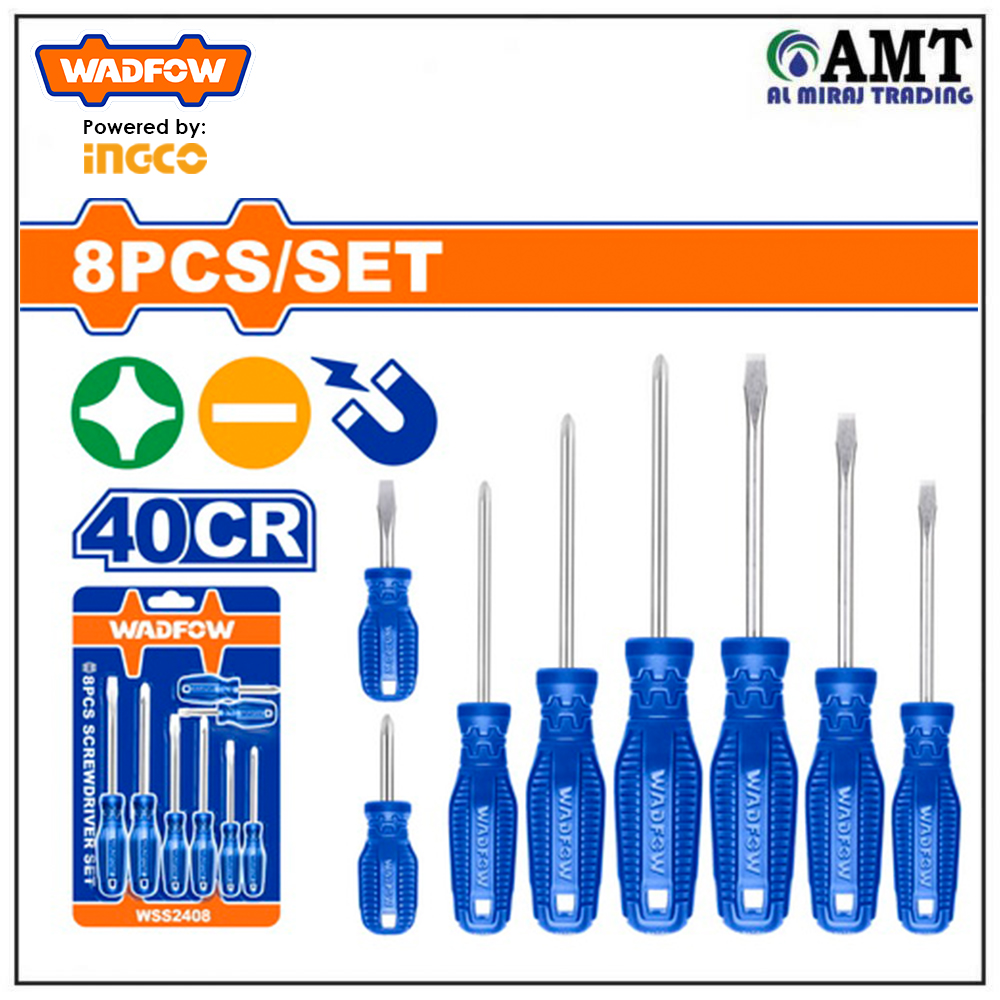 Wadfow 8 Pcs screwdriver set - WSS2408