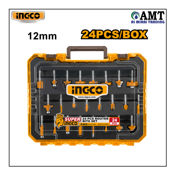 INGCO 24 Pcs Router bits set - AKRT24122