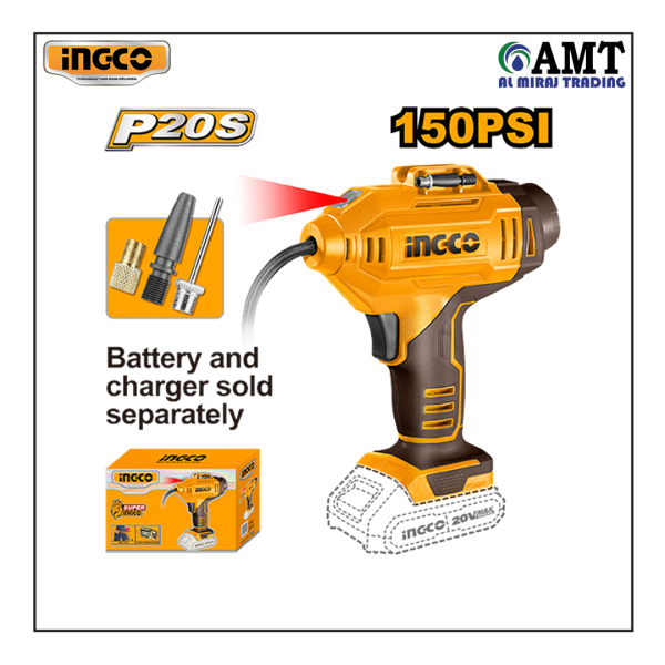 INGCO Cordless auto air compressor - CACLI2018