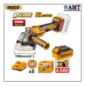 INGCO Cordless angle grinder - CAGLI261021