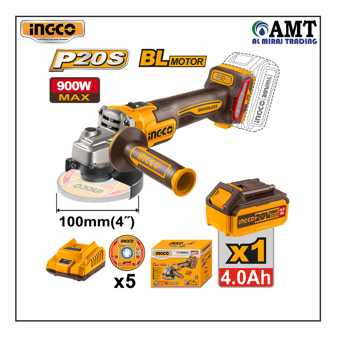 INGCO Cordless angle grinder - CAGLI261021 INGCO Cordless angle grinder - CAGLI261021