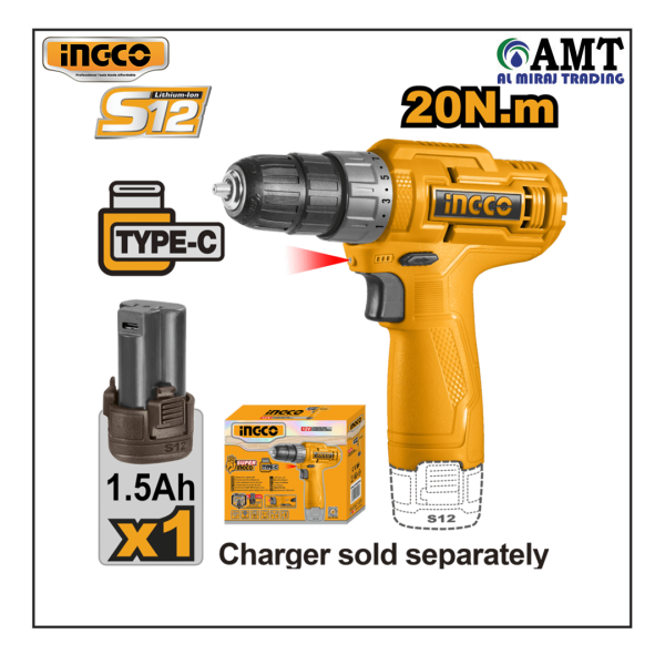 INGCO Lithium-Ion cordless drill - CDLI12428