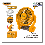 INGCO Cordless fan - CFALI2007
