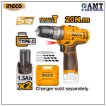 INGCO Cordless impact drill - CIDLI12202