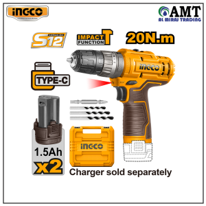 INGCO Cordless impact drill - CIDLI12202