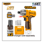 INGCO Cordless impact driver - CIRLI12015