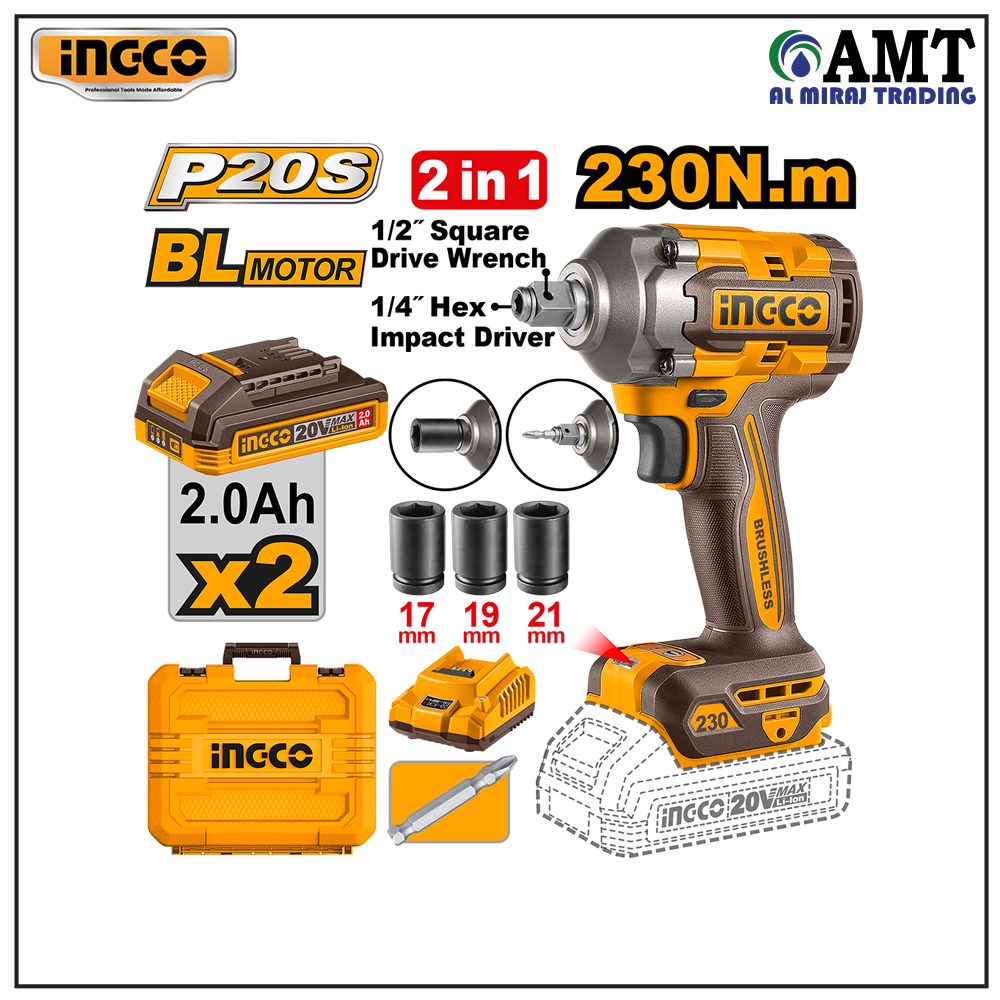 INGCO Cordless impact driver&wrench - CIWLI20236 INGCO Cordless impact driver&wrench - CIWLI20236