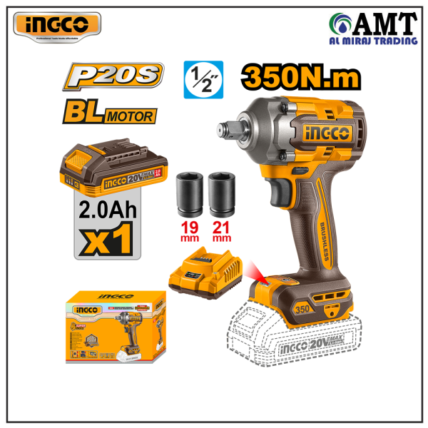INGCO Cordless impact wrench - CIWLI20351