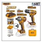 INGCO Cordless 2 pcs combo kit - CKLI20272