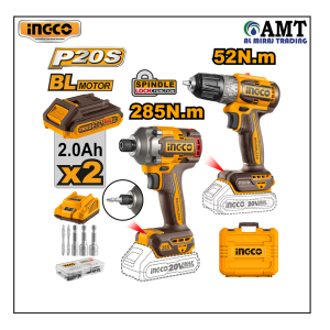 INGCO Cordless 2 pcs combo kit - CKLI20272