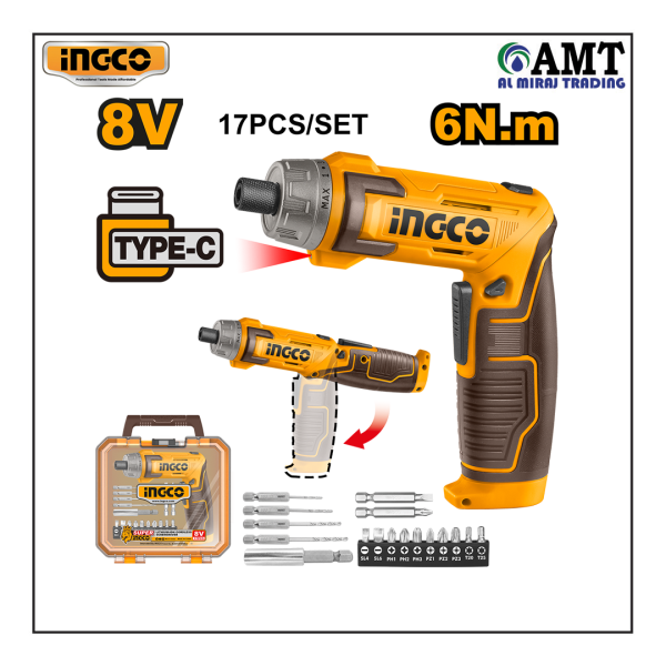 INGCO Cordless screwdriver - CSDLI08025