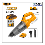 INGCO Cordless vacuum cleaner - CVLI20126