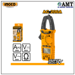 INGCO Digital Ac Clamp Meter 2A/20A/200A - DCM2001