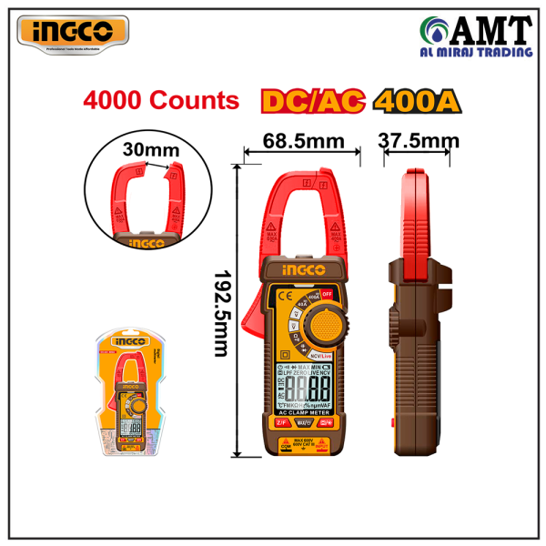 INGCO DC/AC clamp meter - DCM62002