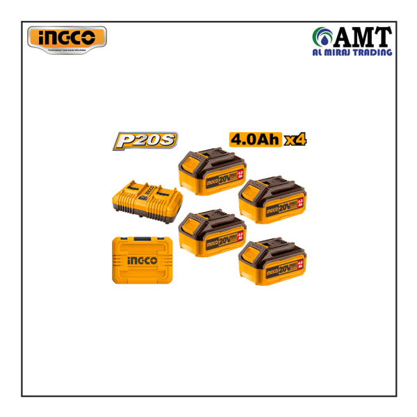 INGCO P20S Lithium-Ion battery and charger kit - FBCLI20244