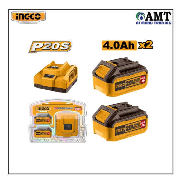 INGCO P20S Lithium-Ion battery and charger kit - FBCPK1424