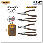 INGCO 4 Pcs circlip pliers set - HCCPS26125