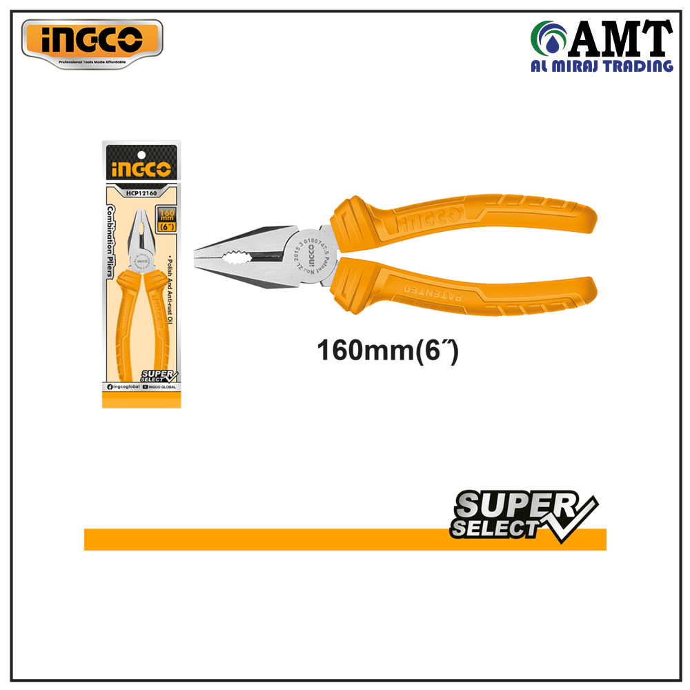 HCP12160 INGCO Combination Pliers 6"/160mm - HCP12160 - Image 1