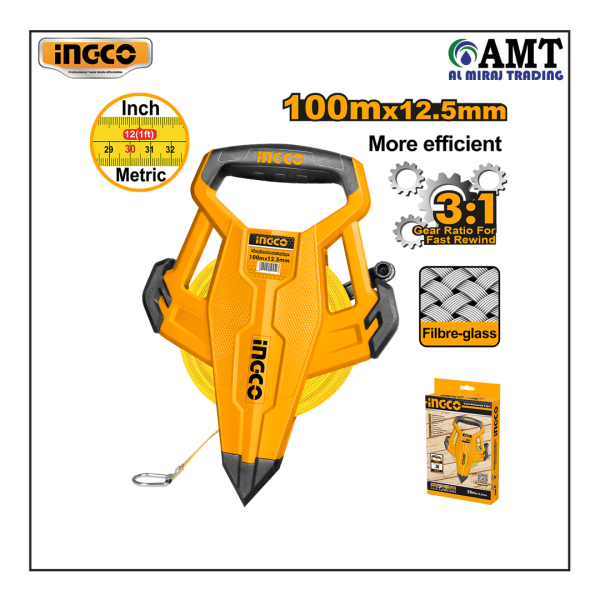 INGCO Fibreglass measuring tape - HFMT83100