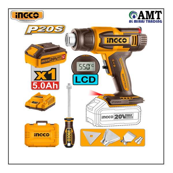 INGCO Cordless heat gun - HGLI20035