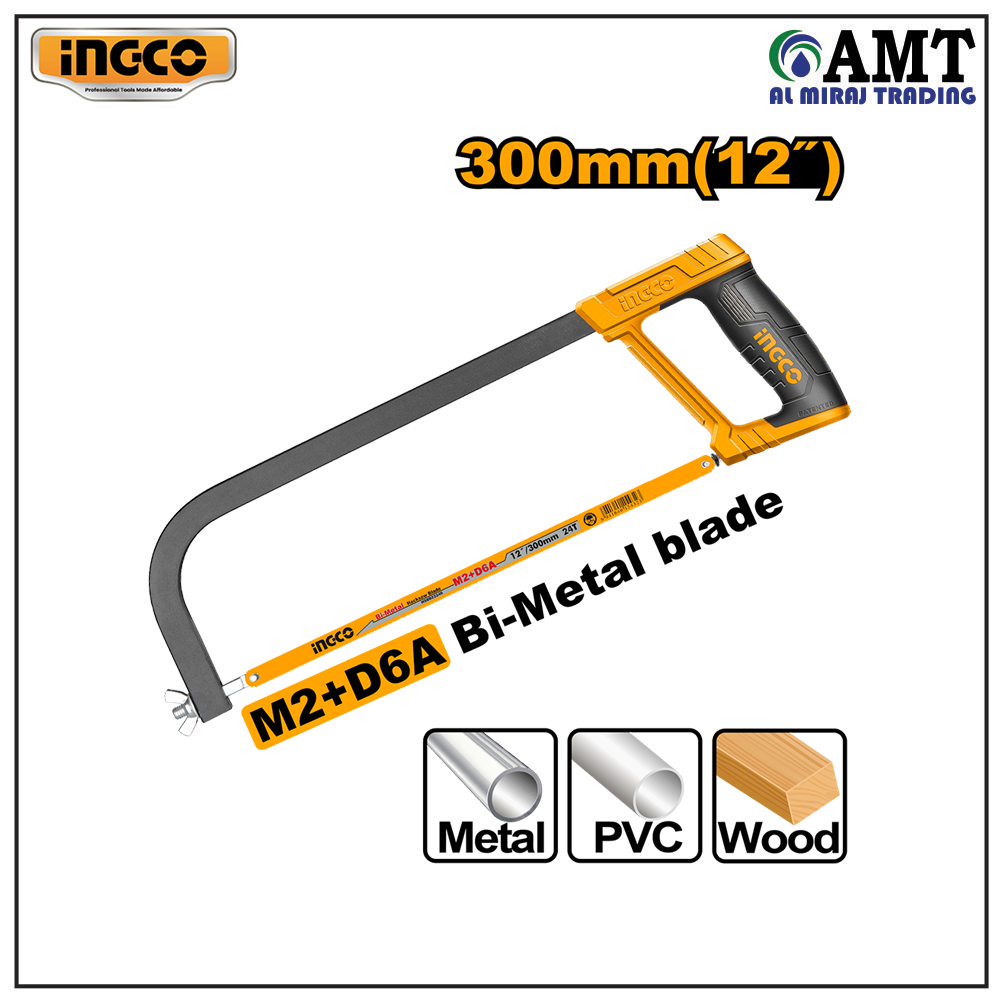 HHFS3068 INGCO Hacksaw Frame 12"/30mm - HHFS3068 - Image 1