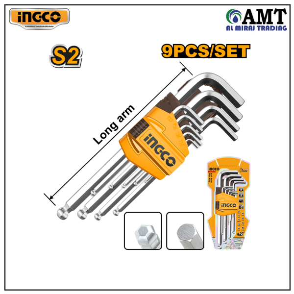 INGCO Ball point hex key - HHK12091