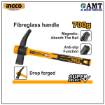 INGCO French Type Claw Hammer?Converse Handle? 700g - HIHH80700