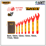 INGCO 7 Pcs insulated open end spanners set - HKISPA0701