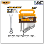 INGCO 12pcs Flexible Ratchet Spanner Set - HKSPAR1123