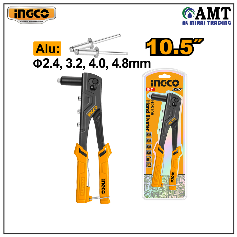 HRS108 INGCO Hand Riveter 10.5" - HRS108 - Image 1