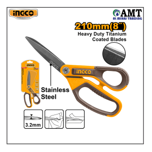INGCO Rubber grip long-blade scissors - HSCRS812108