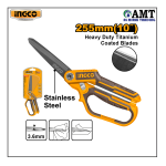 INGCO Rubber grip long-blade heavy duty scissors - HSCRS832558