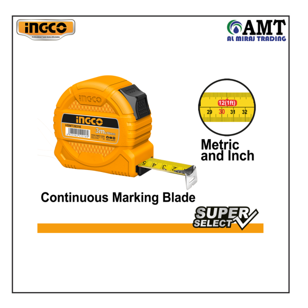 INGCO Steel Measuring Tape 3m - HSMT39316